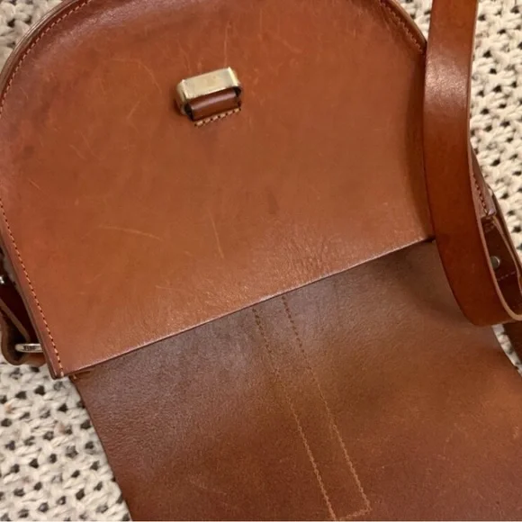 Sezane ORIGINAL design Claude Tan Leather Crossbody Bag 2017/2018 - Picture 8 of 9